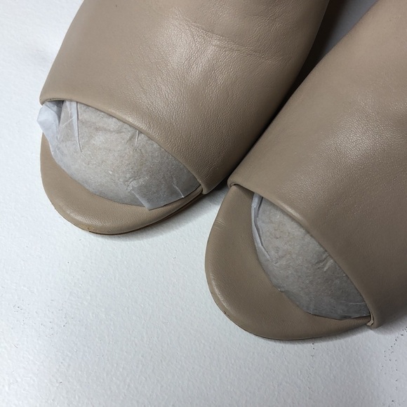 Saks Fifth Avenue Melina Block Heel Mule in Nude 9 - Picture 12 of 14